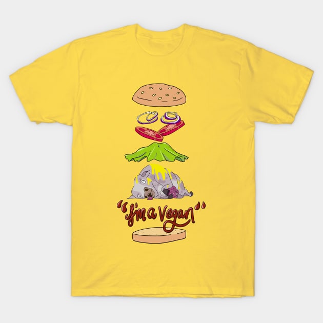 I'm a vegan T-Shirt by UnseriousDesign
